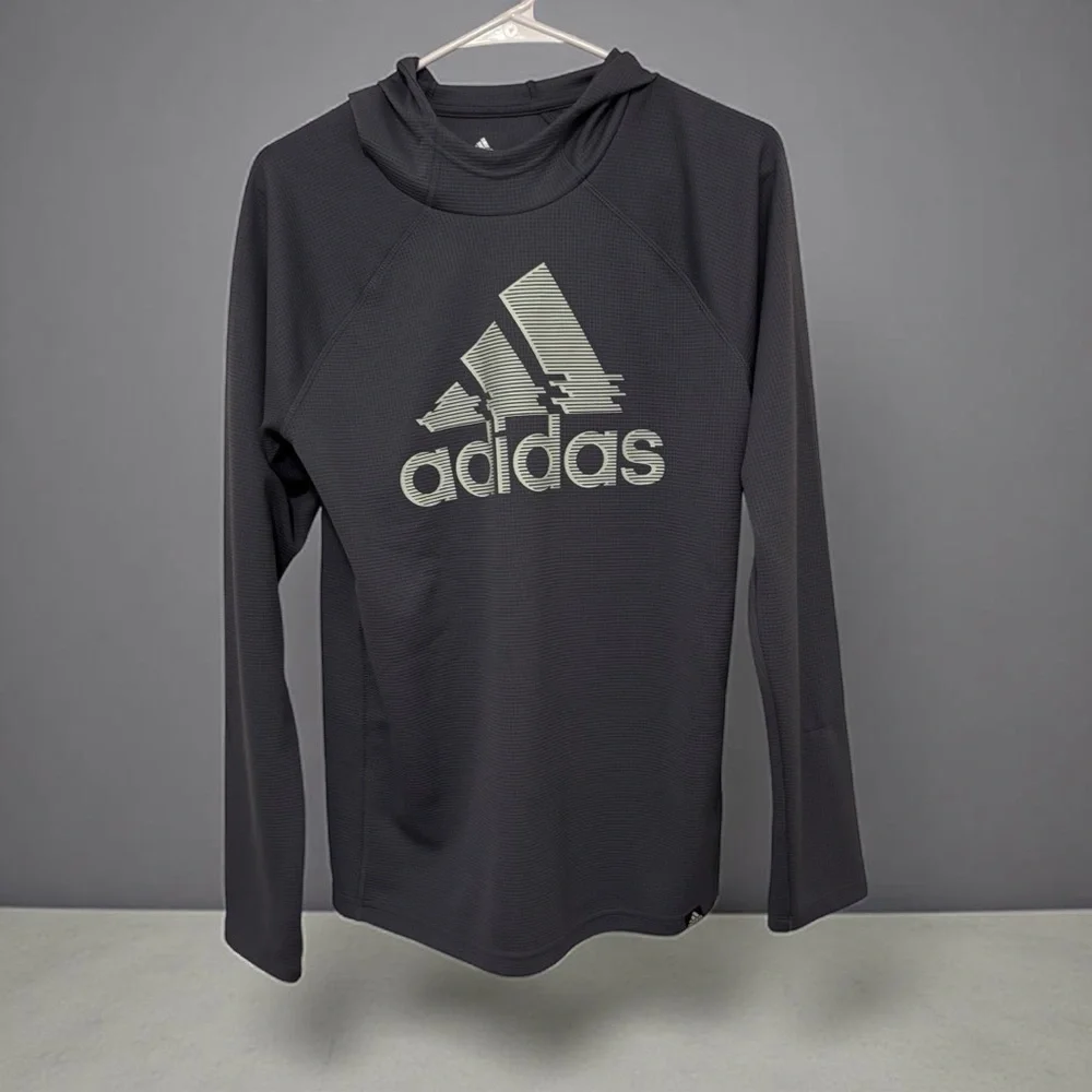 Adidas boys Thermal hoodie! NWT! - Picture 2 of 10
